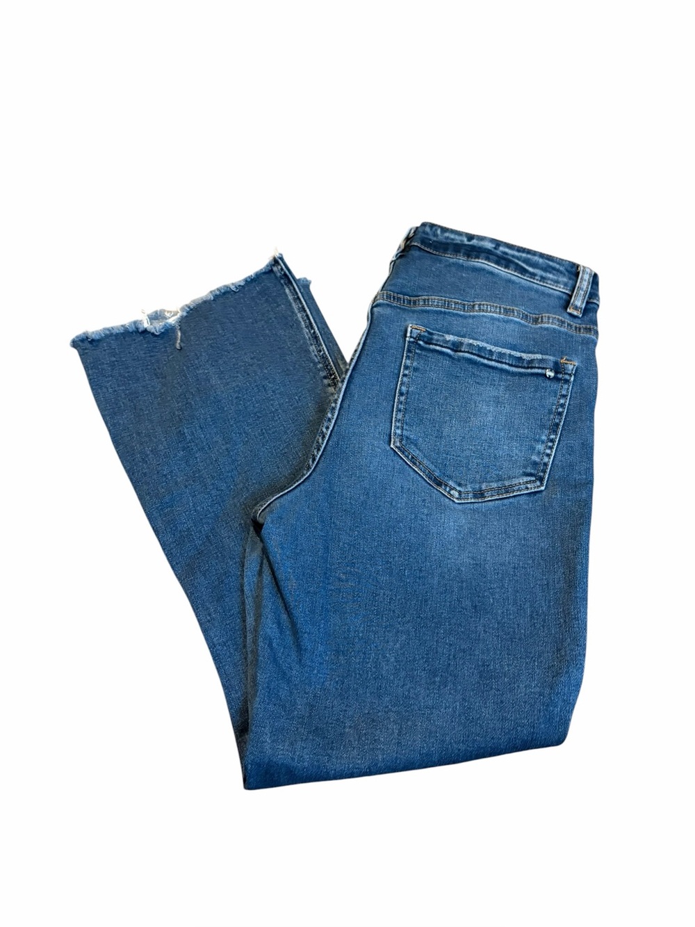 MICA cropped raw hem jeans